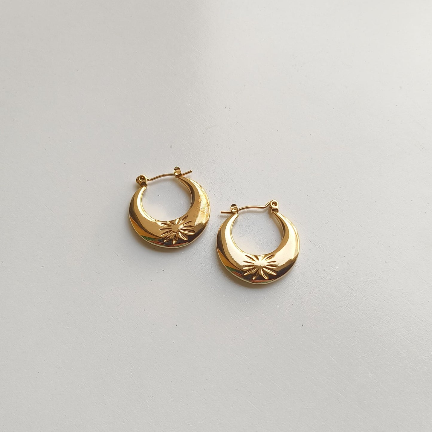 Melody Golden SS#16 Hoops Earrings