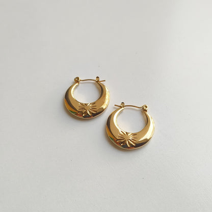 Melody Golden SS#16 Hoops Earrings