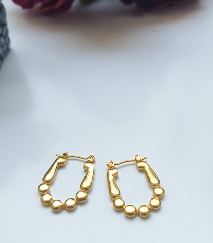 Melody Golden SS#06 Hoops Earrings - Duaira