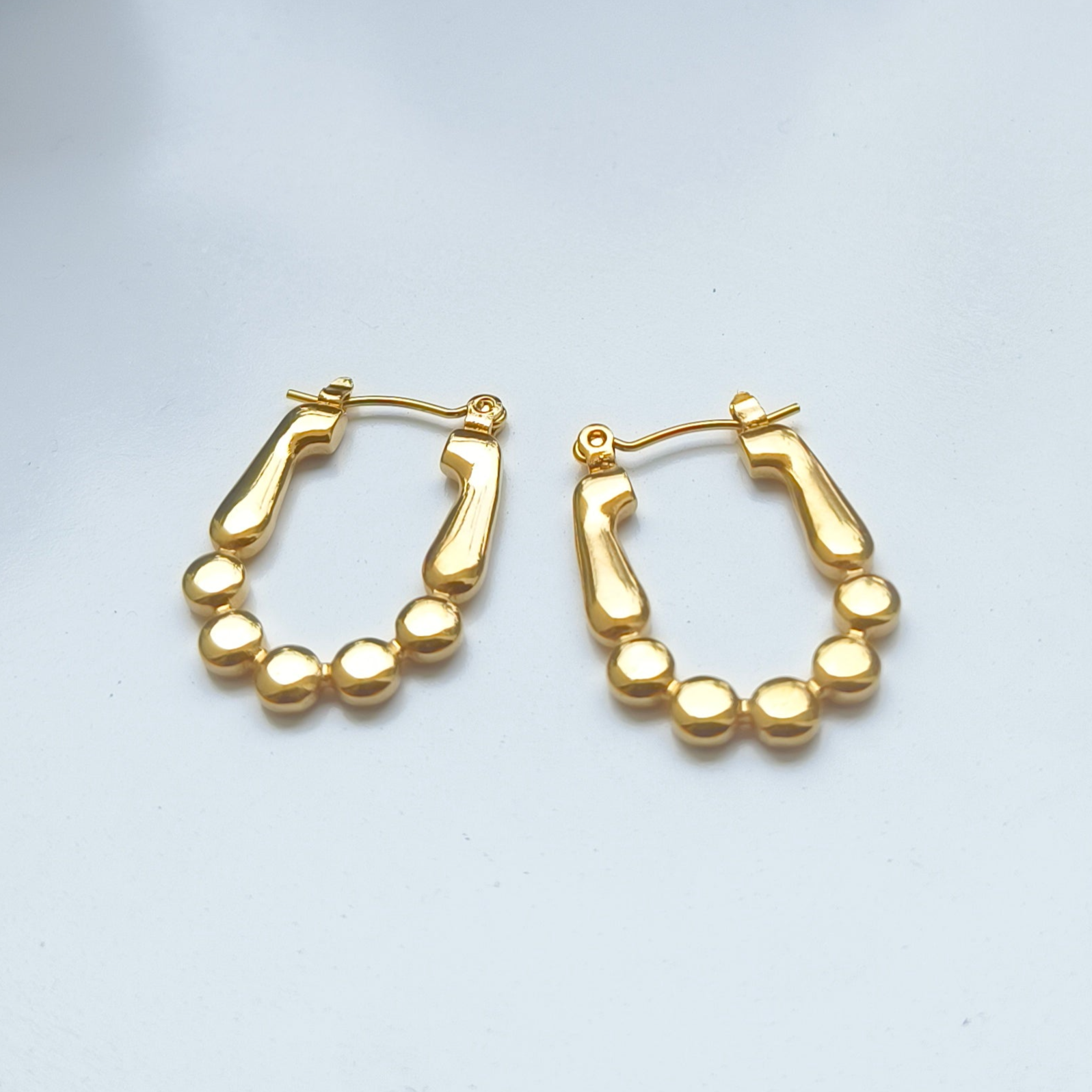 Melody Golden SS#06 Hoops Earrings - Duaira