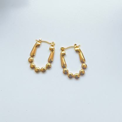 Melody Golden SS#06 Hoops Earrings - Duaira