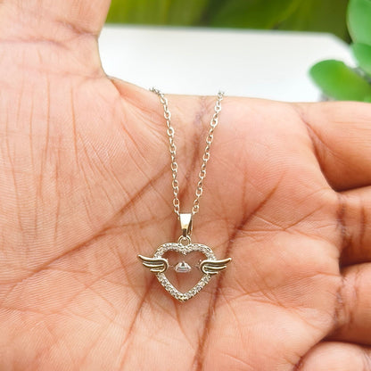 Express your heartfelt emotions with our Radiant Heart stainless steel pendant, Its timeless appeal and durable construction make it a meaningful addition to any jewelry enthusiast's collection.