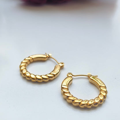 Melody Golden SS#19 Hoops Earrings