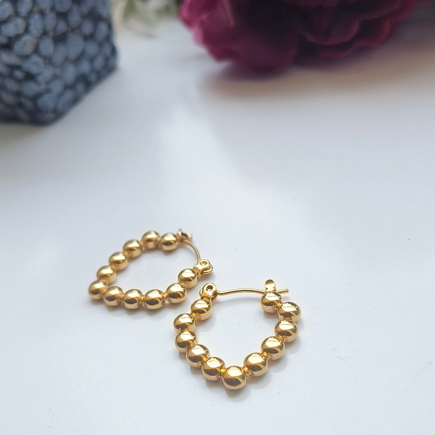 Melody Golden SS#12 Hoops Earrings