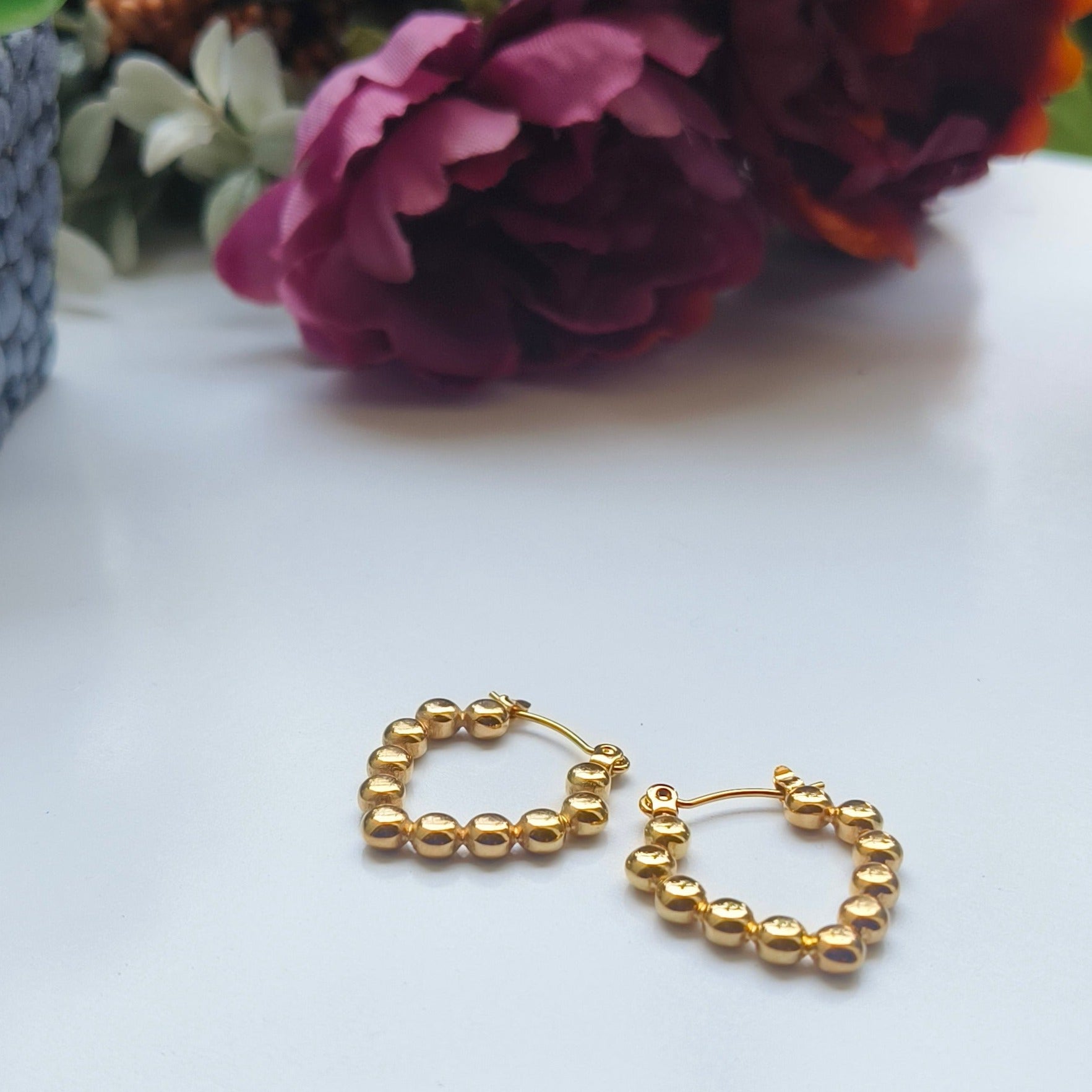 Melody Golden SS#12 Hoops Earrings