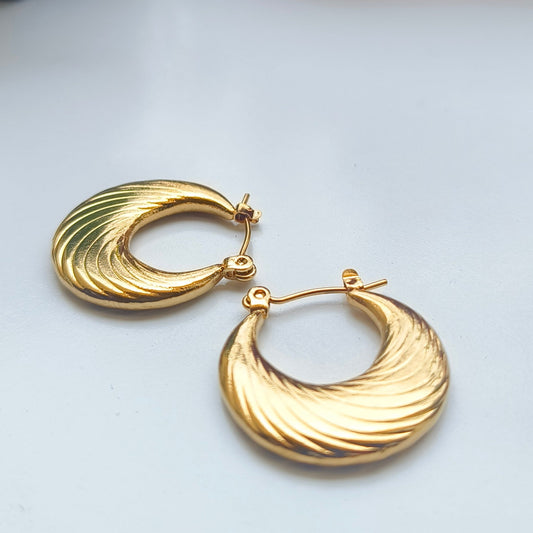 Melody Golden SS#11 Hoops Earrings