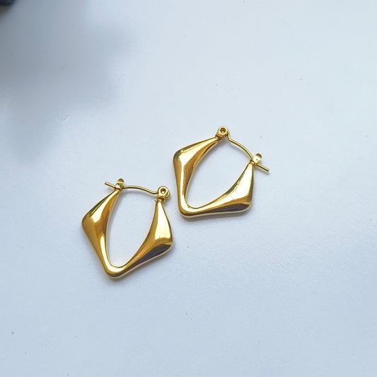 Melody Golden SS#10 Hoops Earrings