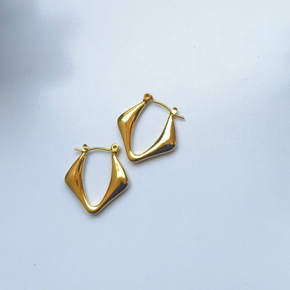 Melody Golden SS#10 Hoops Earrings