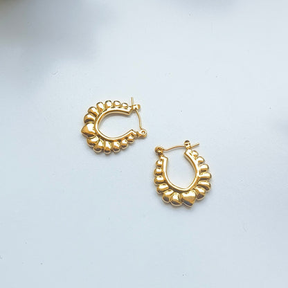 Melody Golden SS#09 Hoops Earrings