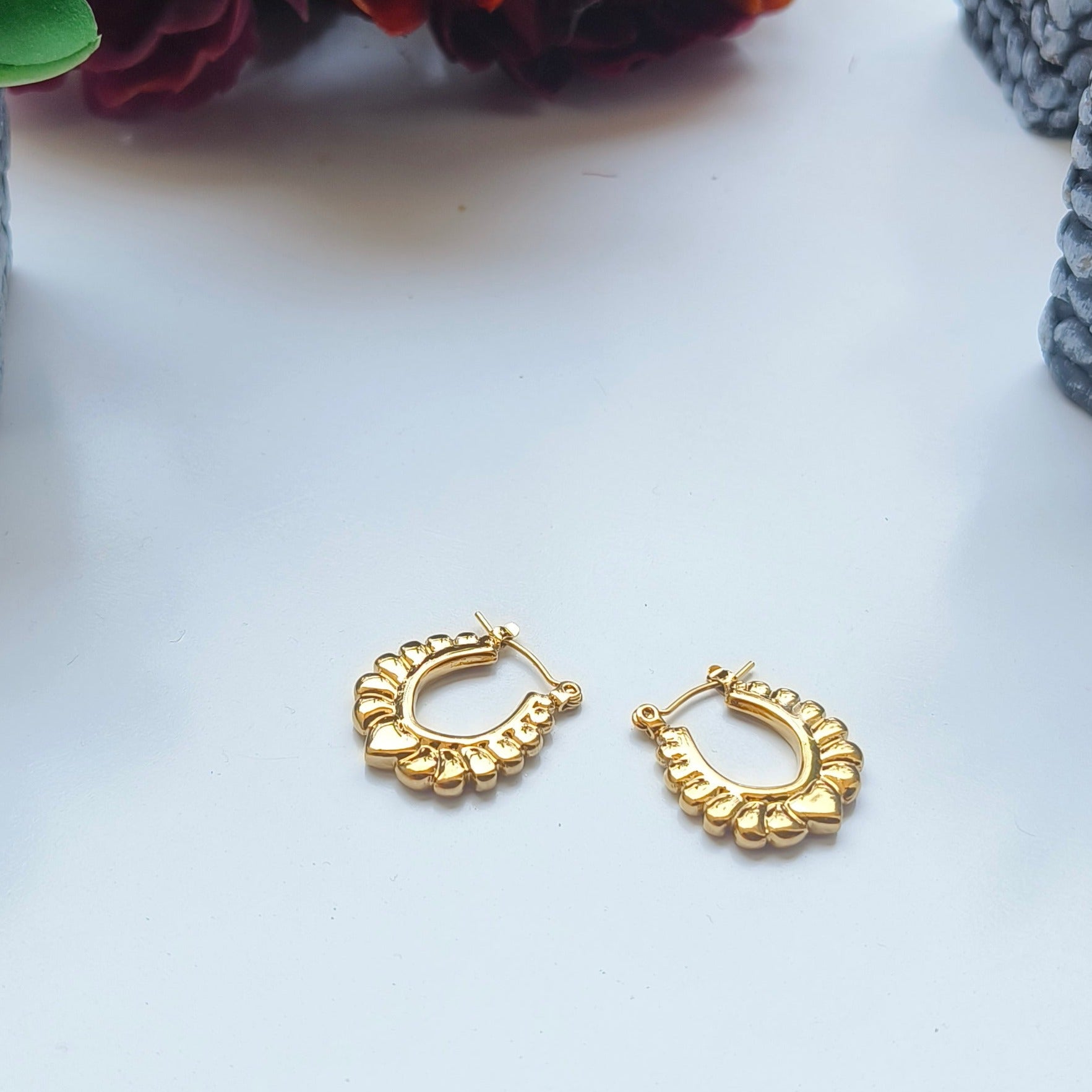 Melody Golden SS#09 Hoops Earrings