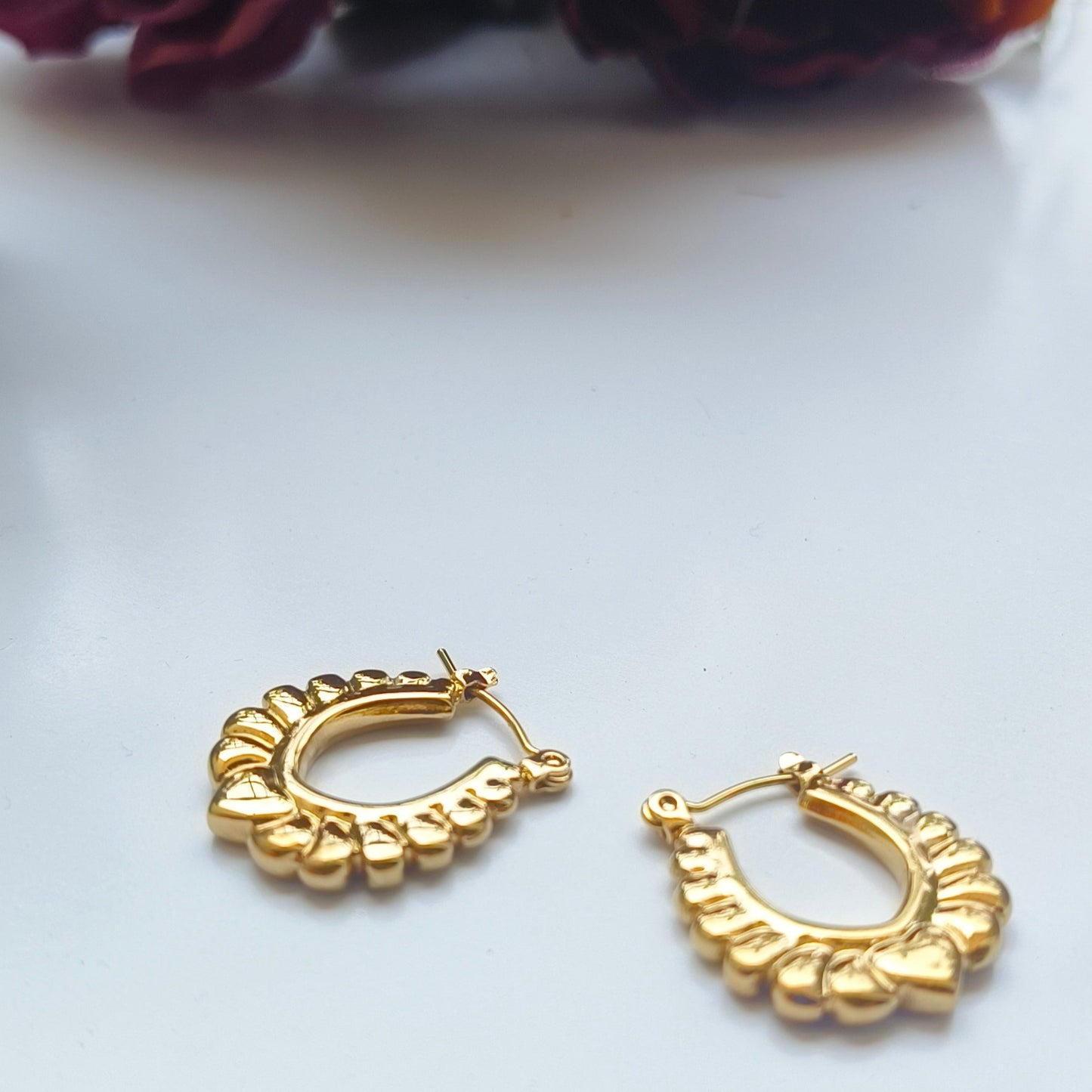 Melody Golden SS#09 Hoops Earrings