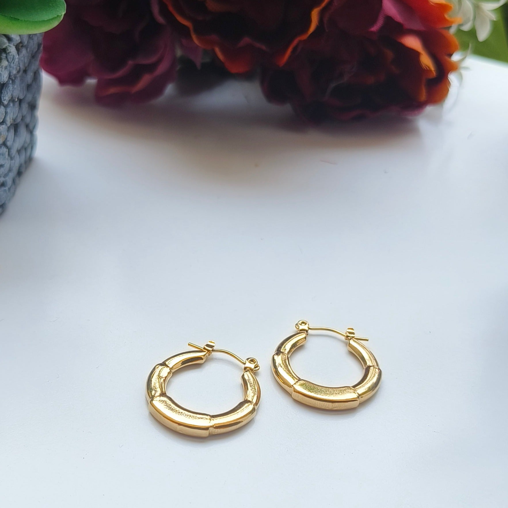 Melody Golden SS#07 Hoops Earrings