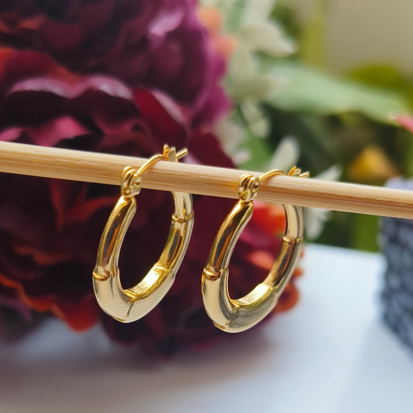 Melody Golden SS#07 Hoops Earrings