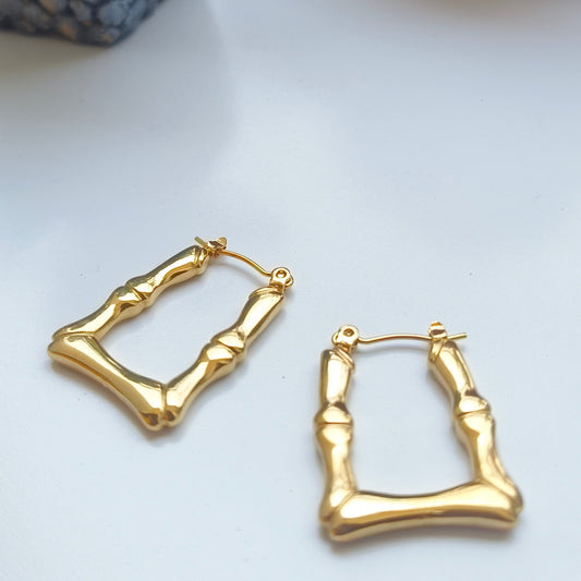 Melody Golden SS#03 Hoops Earrings - Duaira