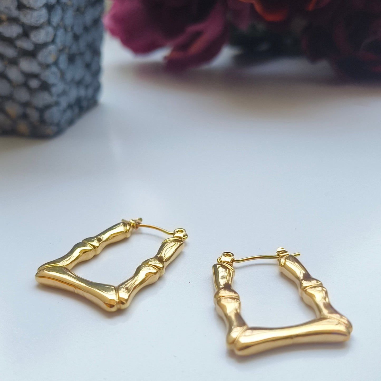 Melody Golden SS#03 Hoops Earrings - Duaira