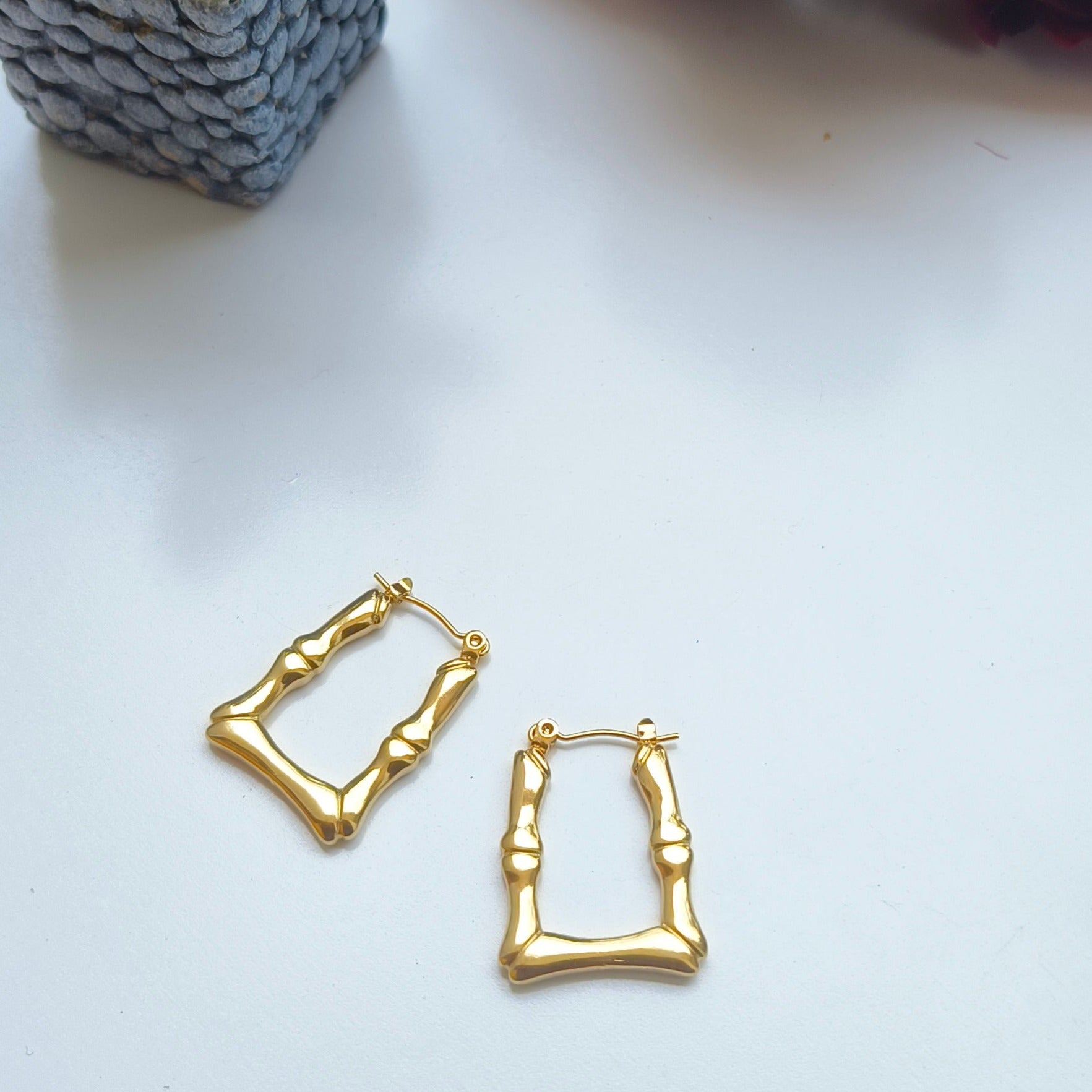 Melody Golden SS#03 Hoops Earrings - Duaira