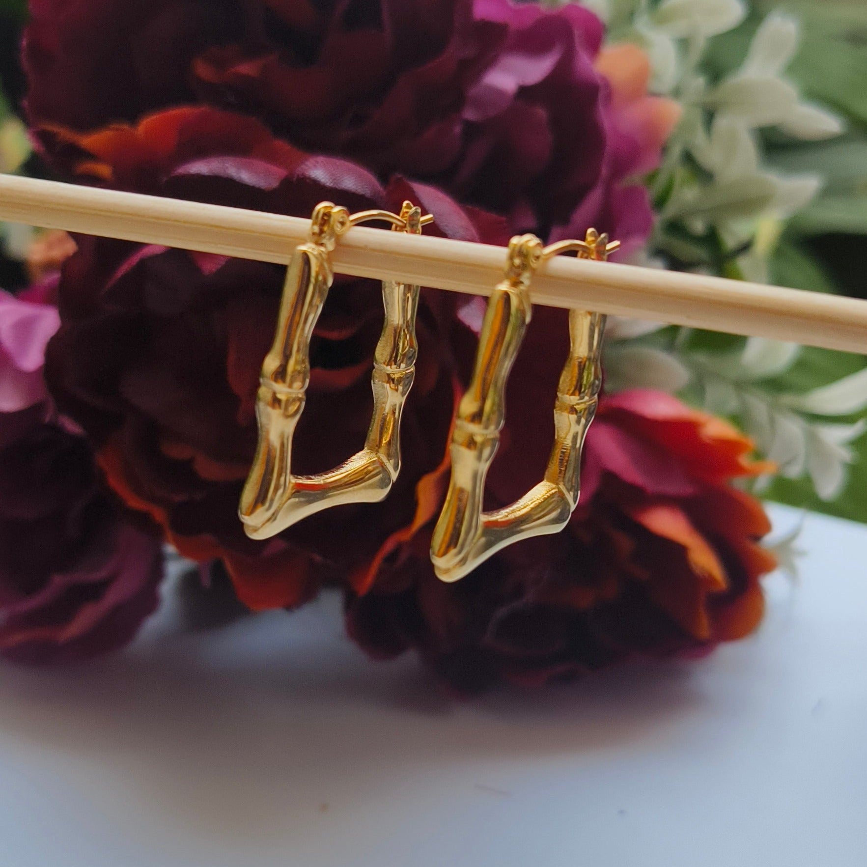 Melody Golden SS#03 Hoops Earrings - Duaira