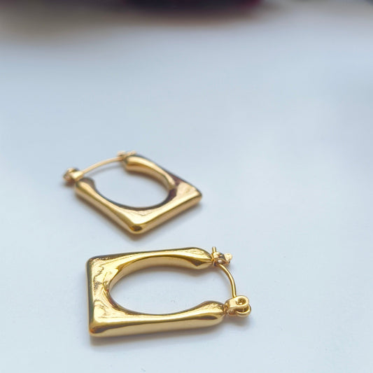 Melody Golden SS#01 Hoops Earrings - Duaira