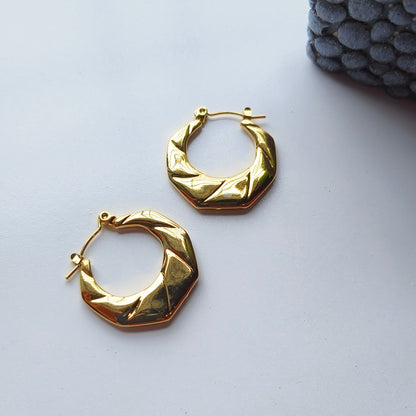 Melody Golden SS#24 Hoops Earrings