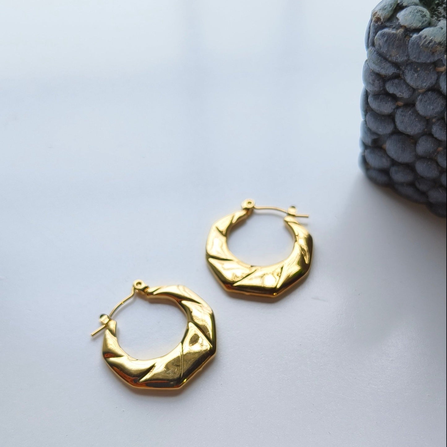 Melody Golden SS#24 Hoops Earrings