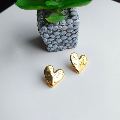 Golden Heart Earrings