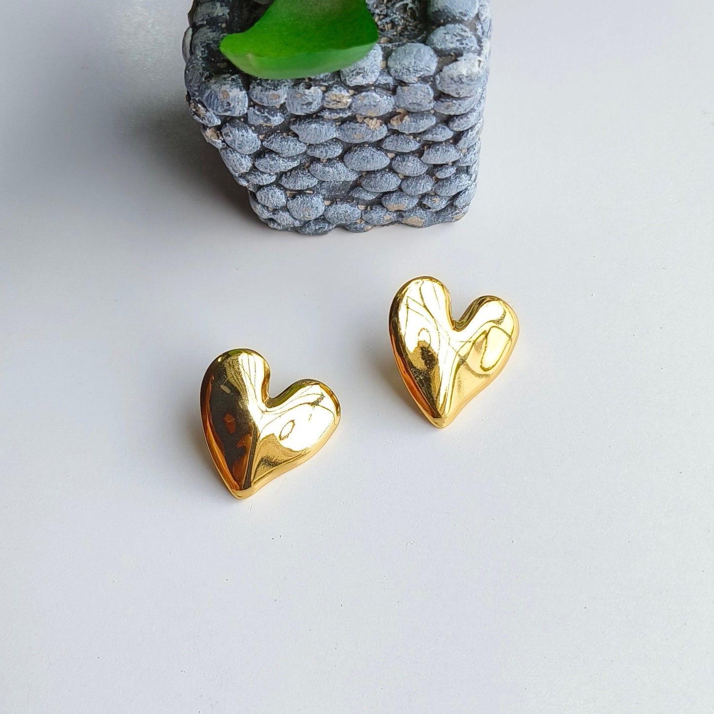 Golden Heart Earrings