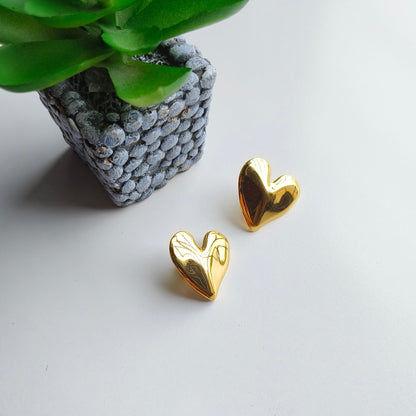 Golden Heart Earrings