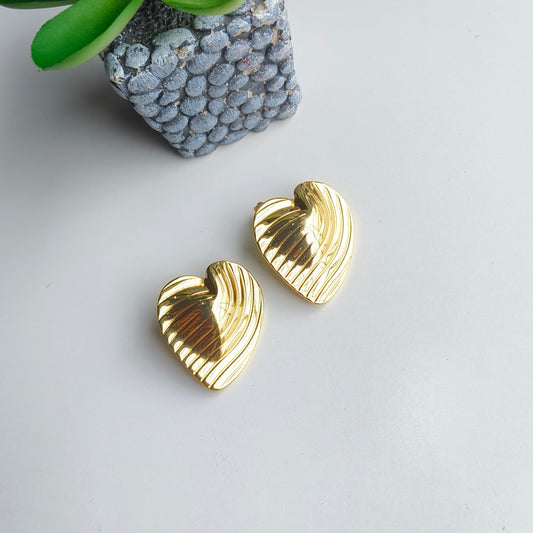 Swirl Heart Earrings