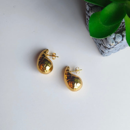 Elevate your style with our Gold Mantra Earrings that blend timeless elegance with modern sophistication. Crafted with meticulous attention to detail, these earrings are designed to be more than just accessories—they're a statement of refined taste.